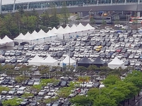 벡스코 제3전시장 부지 예정 주차장대형 행사 때마다 주차장이 절대 부족한데 이곳을 개발할 예정이다